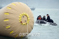 [SSphoto] 沈没したセウォル号、「船首まで完全沈没！」