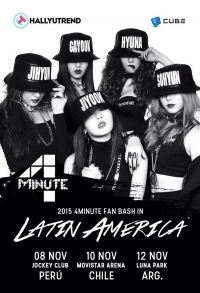 4Minute、韓国ガールズグループ初で南米ファンミツアーへ