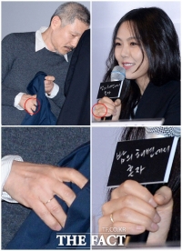 [Photo] ホン・サンス監督と女優キム・ミニ、薬指に指輪！愛の証？！