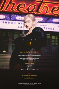 ROSÉ（BLACKPINK）ソロデビュー・シングル「R」トラックリストを公開！3/12(金)リリース当日午後１時よりカムバックライブ！